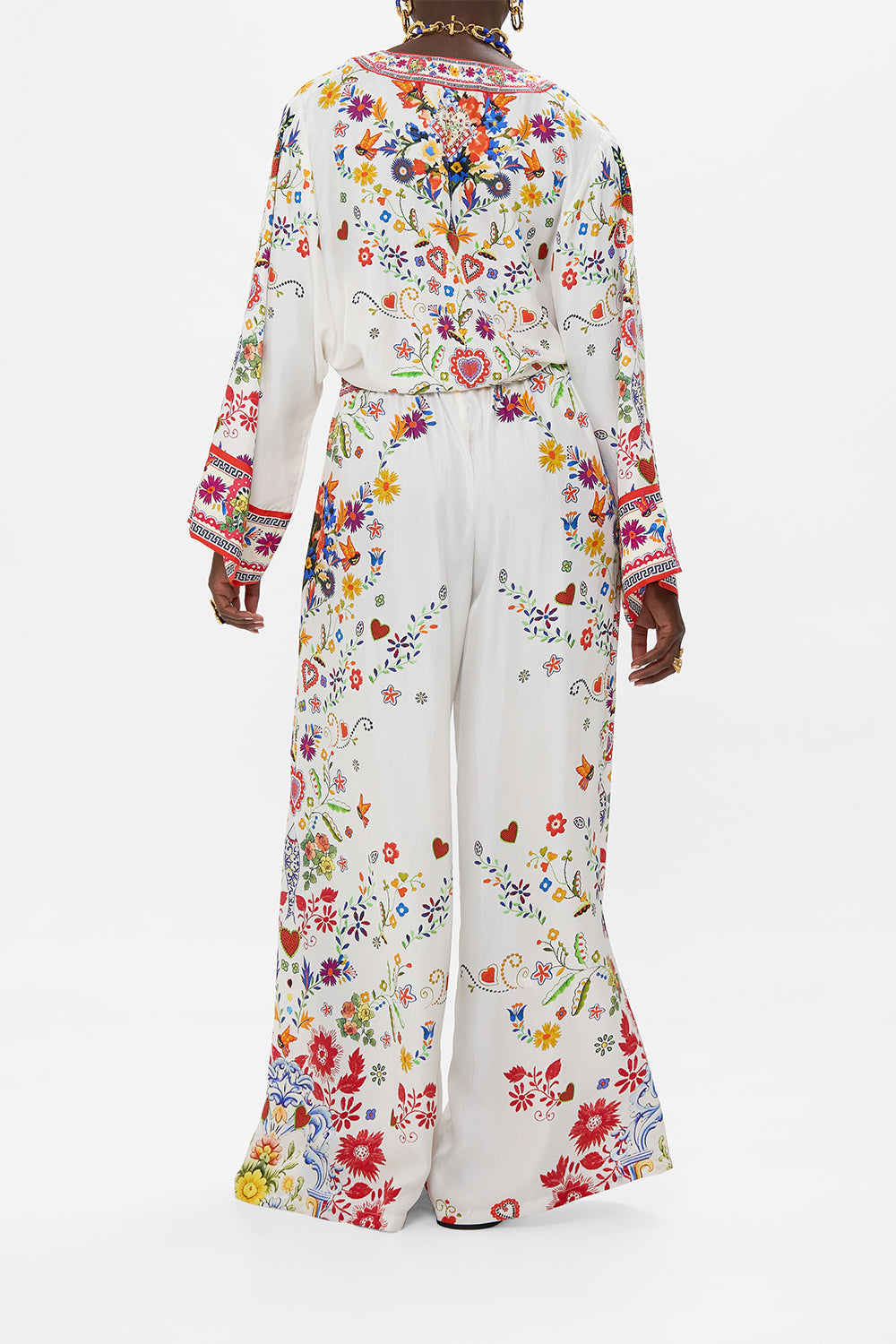 WIDE LEG TROUSER WITH FRONT POCKETS FAITH, LUCK & JUSTICE