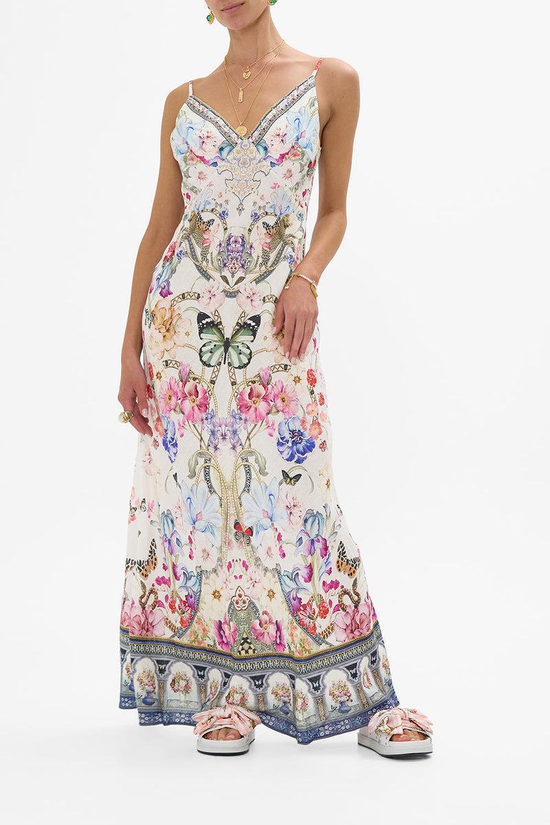 Camilla Short Square Neck Sundress in Monserrate Magic