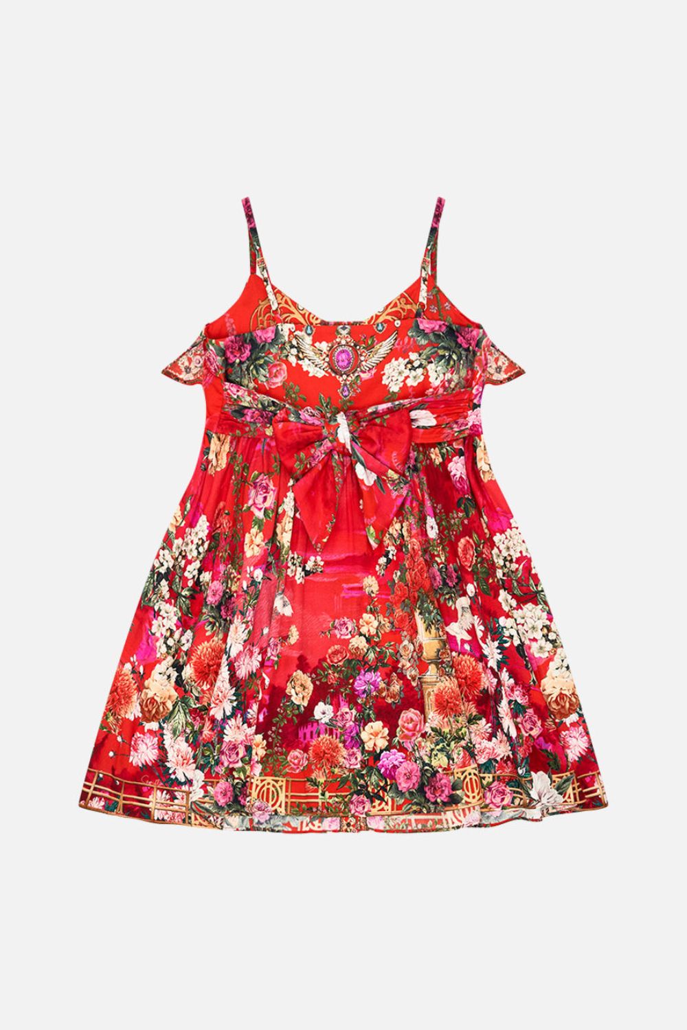 Milla By CAMILLA Kids Mini Dress With Waist Sash and Bow 12-14 in Sweet Home Alexandria print.