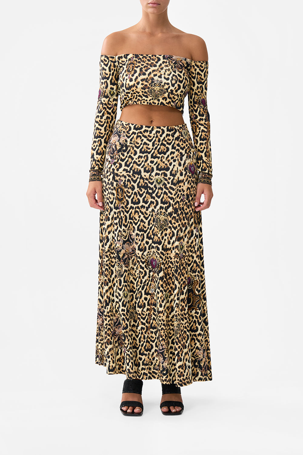 FLARED HEM JERSEY SKIRT SAINTS AND SISTERS