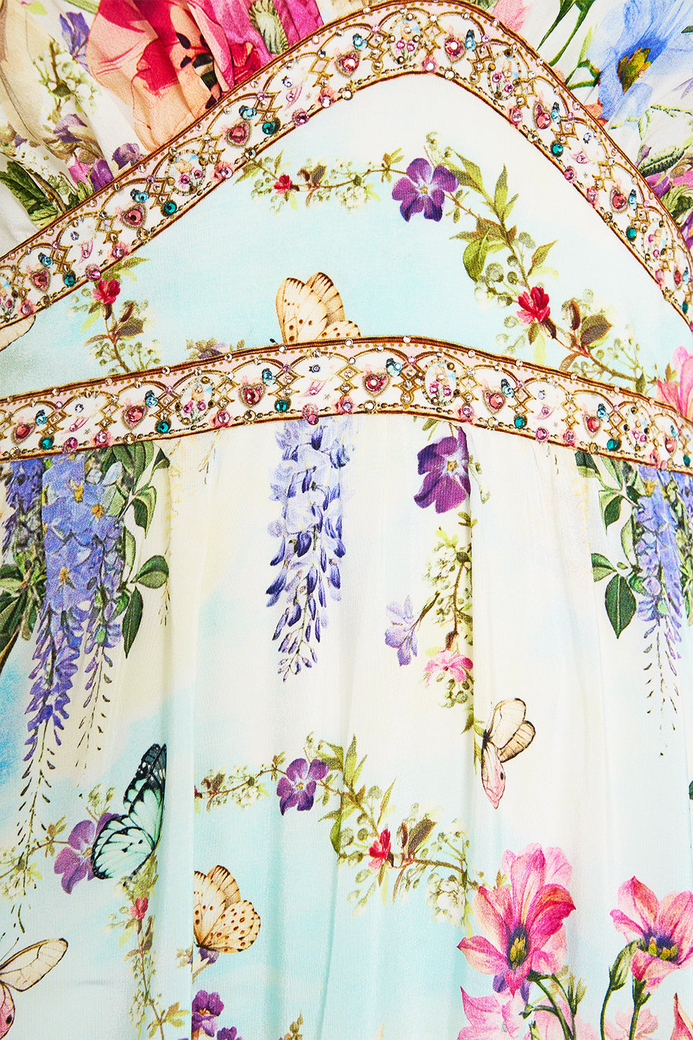 WAISTED DRESS WITH HEM RUFFLE MUNCHKINLAND