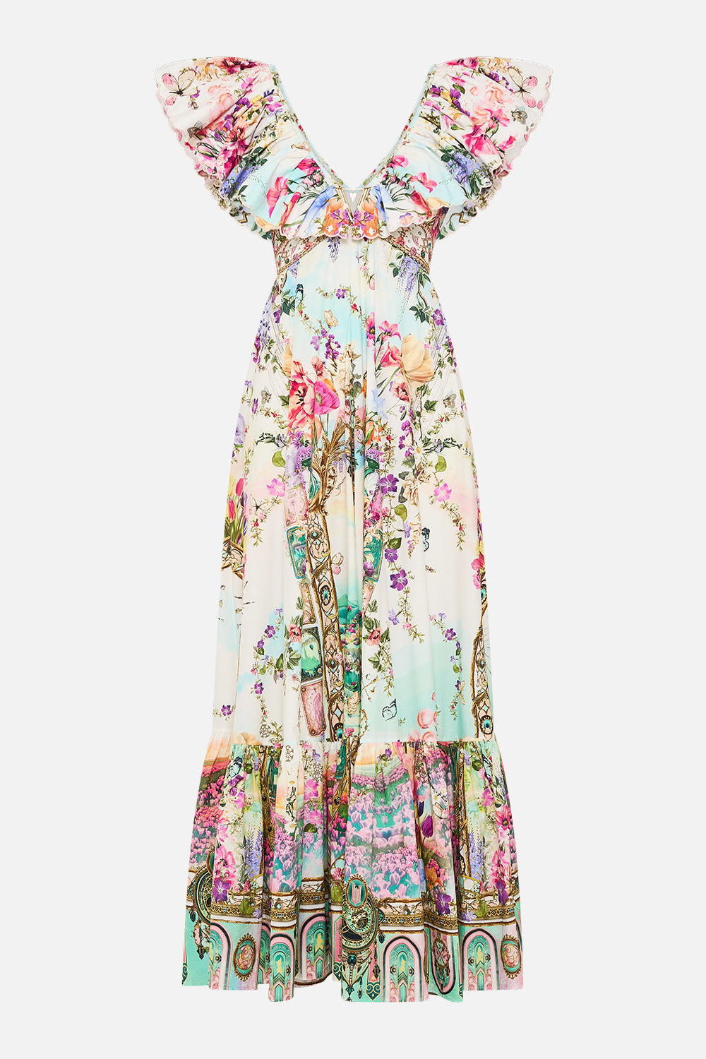 FRILL NECK DRESS WITH HARDWARE MUNCHKINLAND