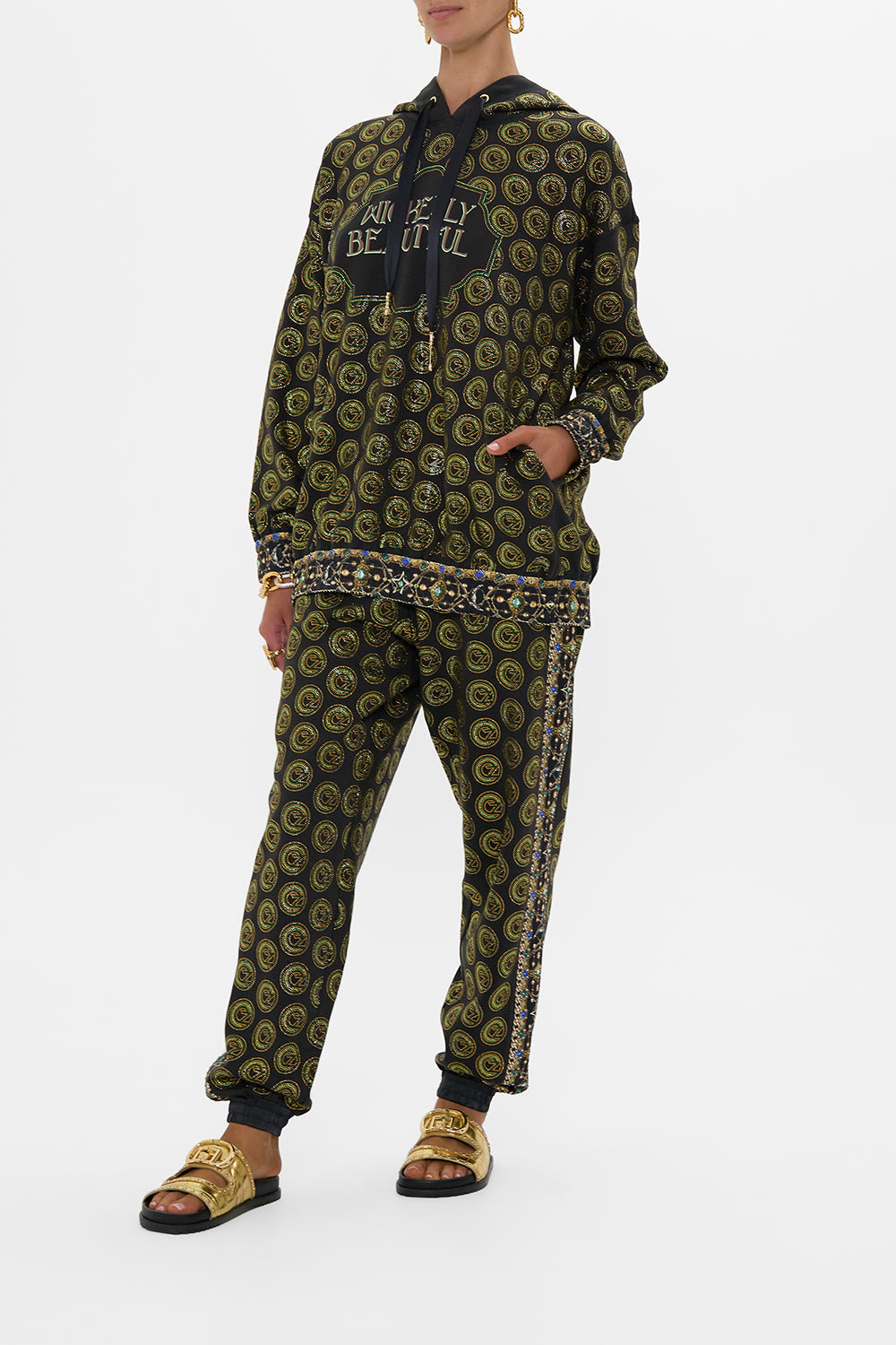 SILK BAND OVERSIZED HOODIE WITH POCKETS DEFY GRAVITY