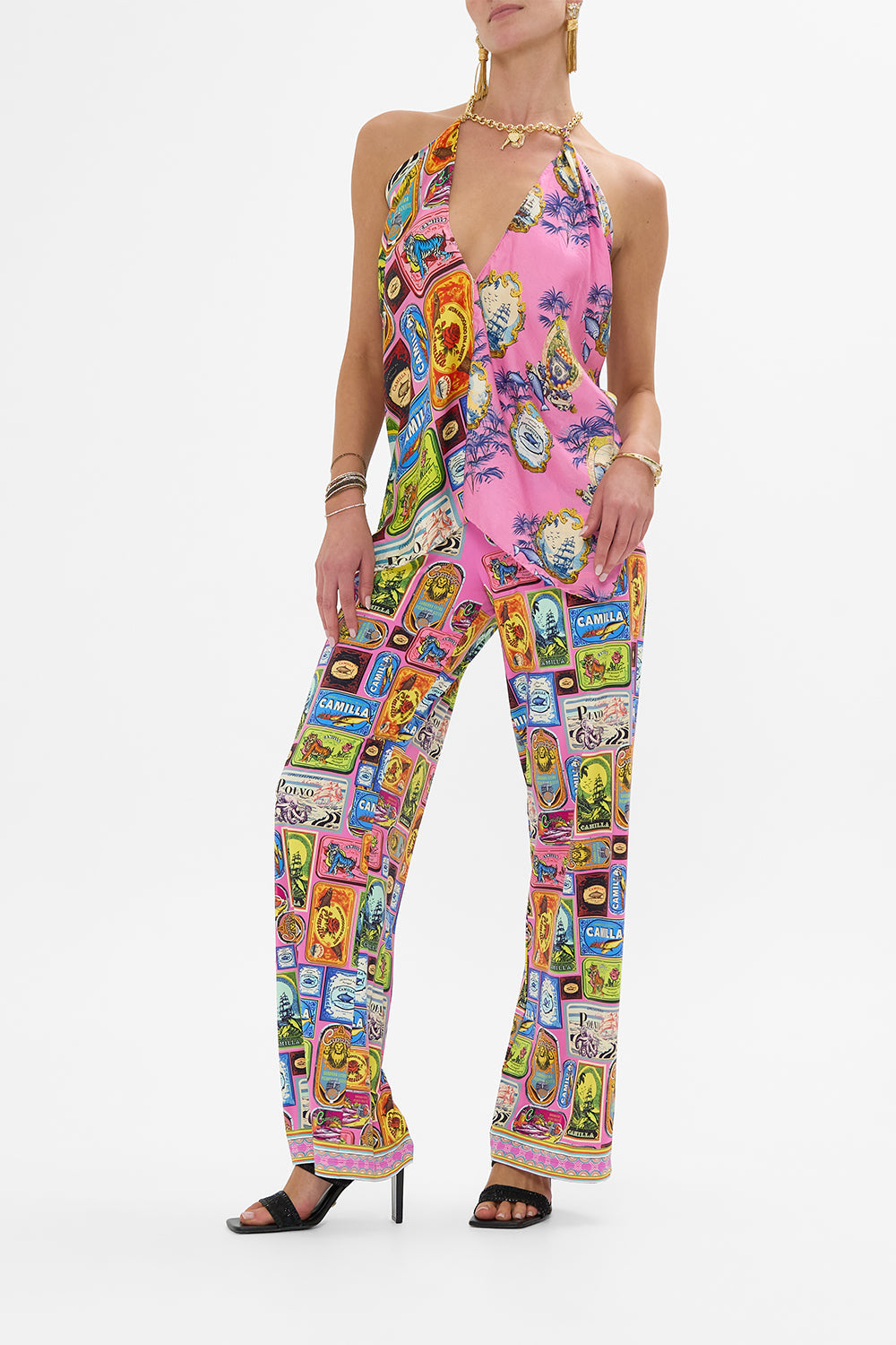 KNOTTED SCARF TOP SALTY SPLENDOUR