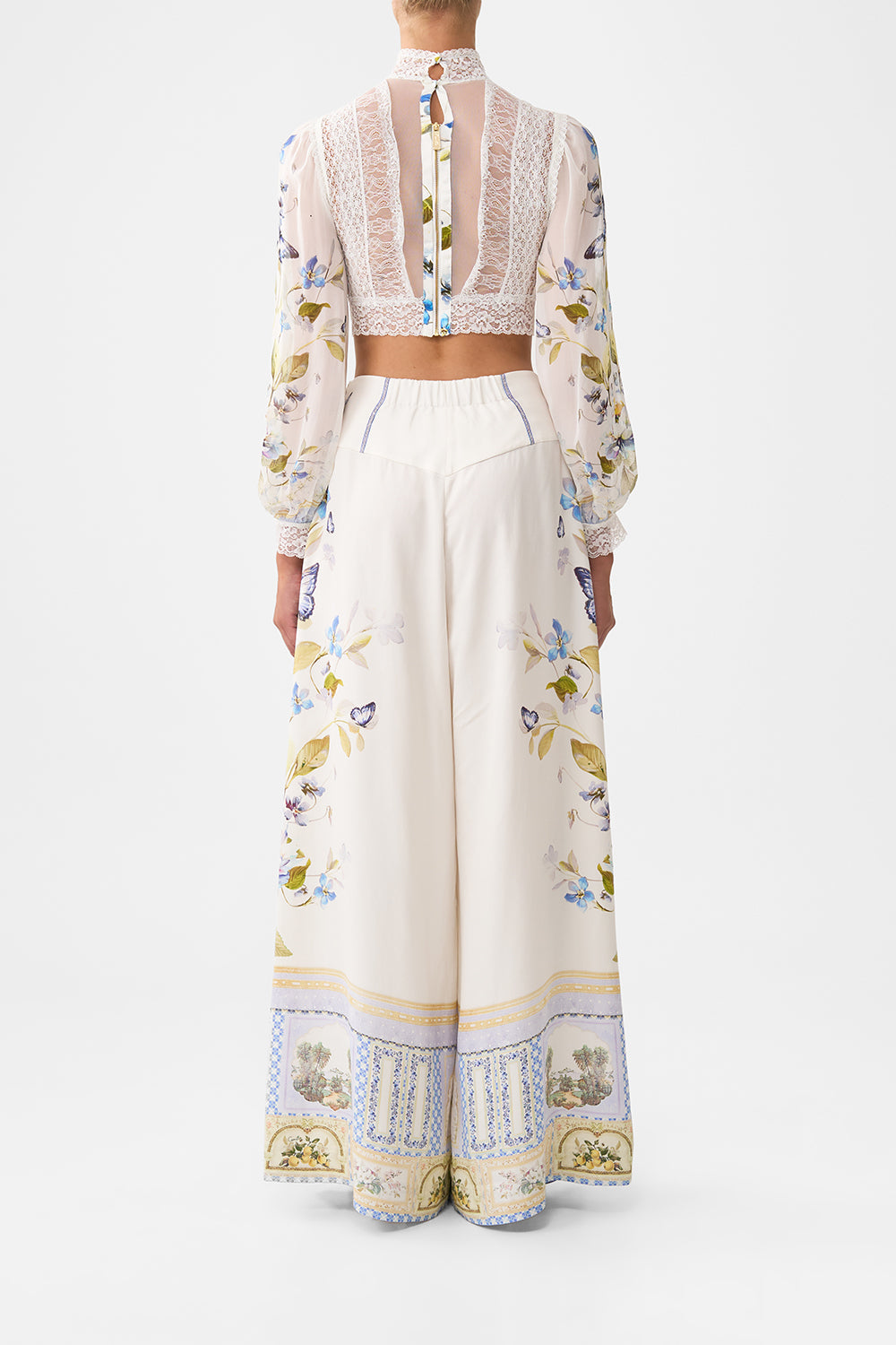 LACE SPLICE TOP WITH LONG SLEEVE BOTANICAL BALLADS