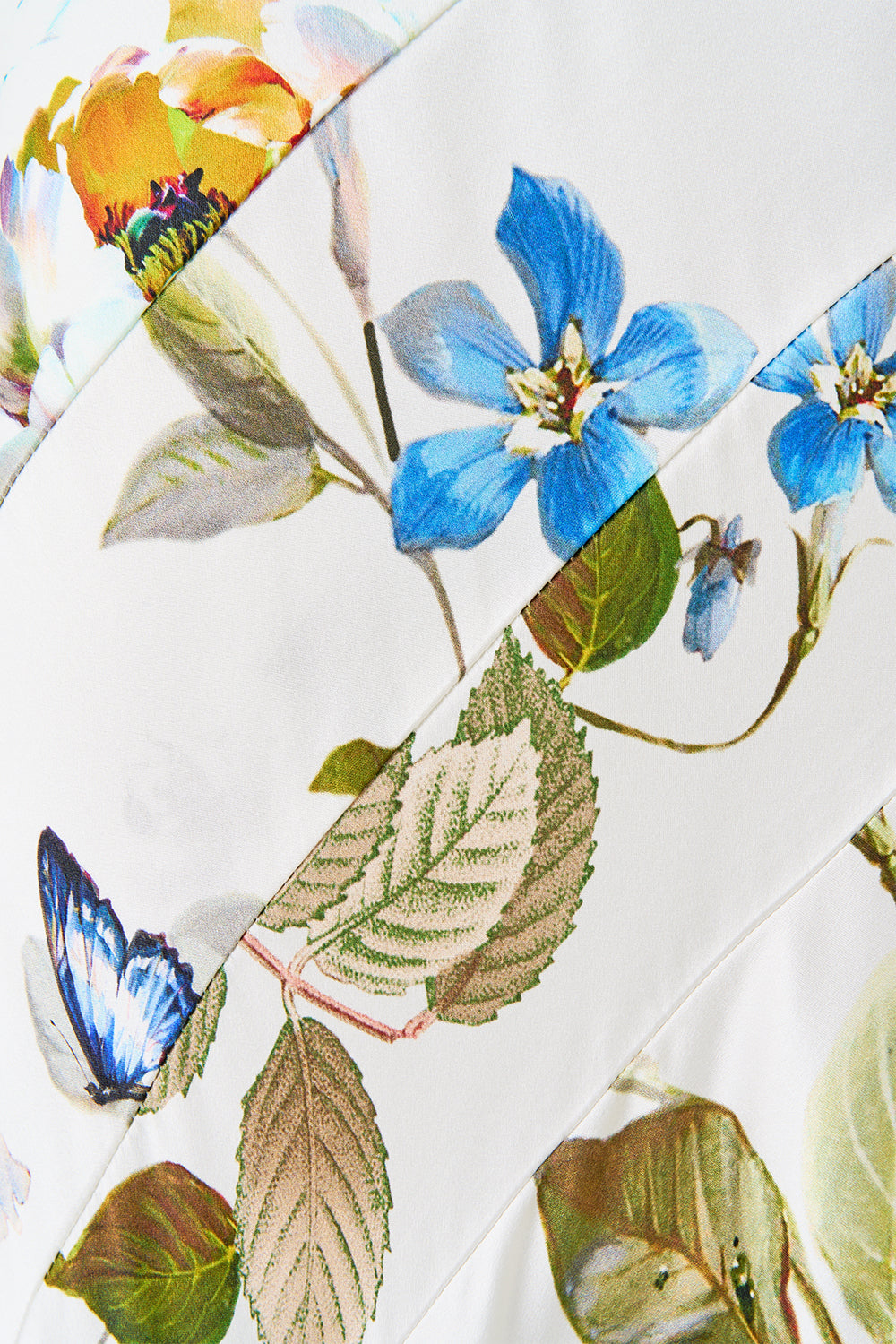 LACE SPLICE ONE SHOULDER DRESS BOTANICAL BALLADS