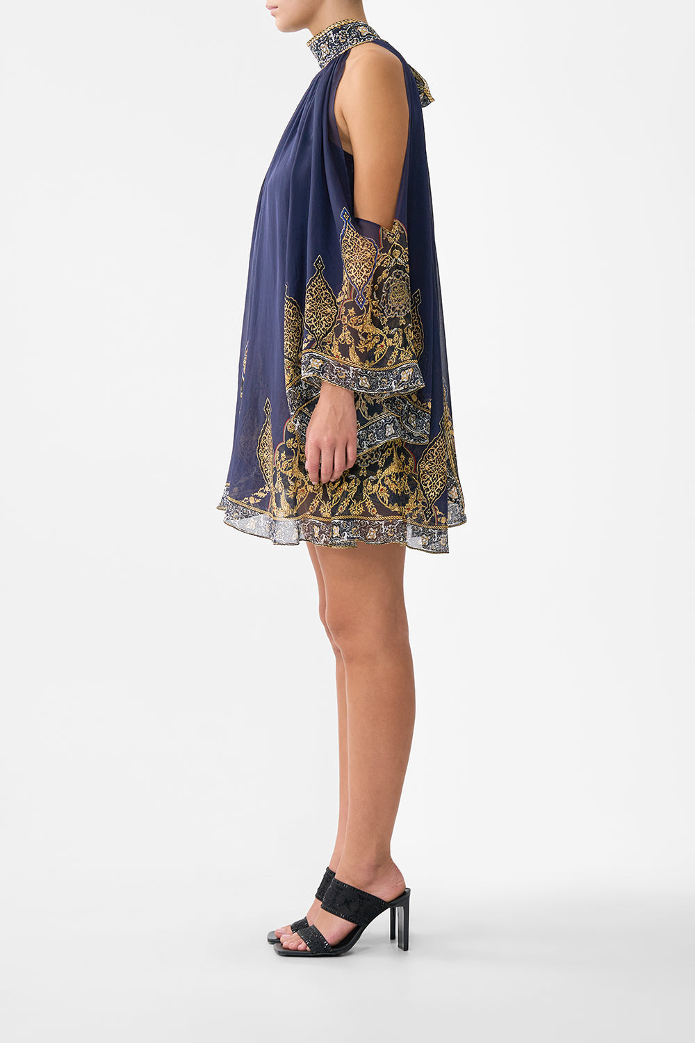 COLD SHOULDER SHORT DRESS THE IMPERIAL GATE