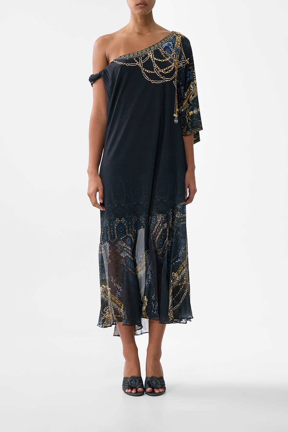 TWISTED ONE SHOULDER DRESS SONG OF THE SOLSTICE