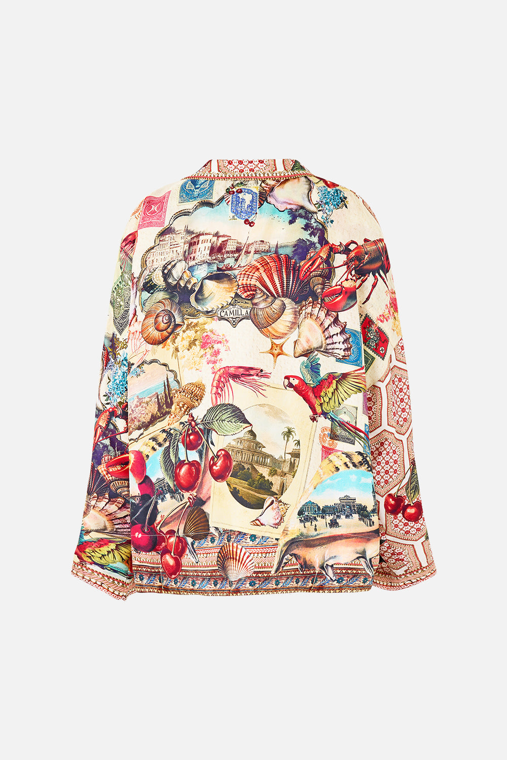 CROPPED RELAXED SHIRT NOTES FROM THE ROAD