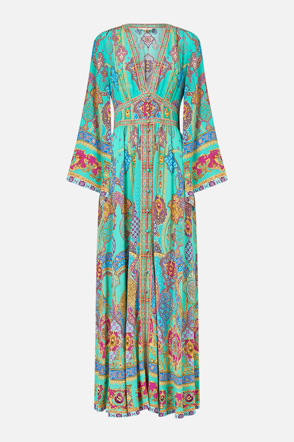 KIMONO SLEEVE DRESS WITH SHIRRING DETAIL THE CONCUBINES CORRIDOR