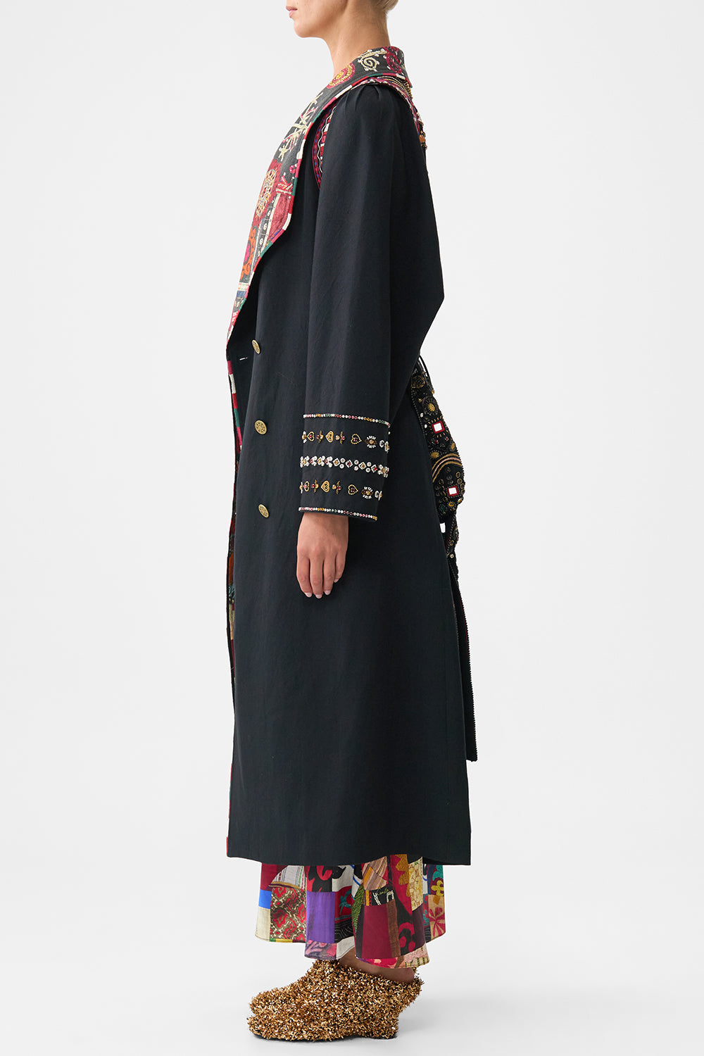 COAT WITH VEST DETAIL PATCHWORK ALCHEMY