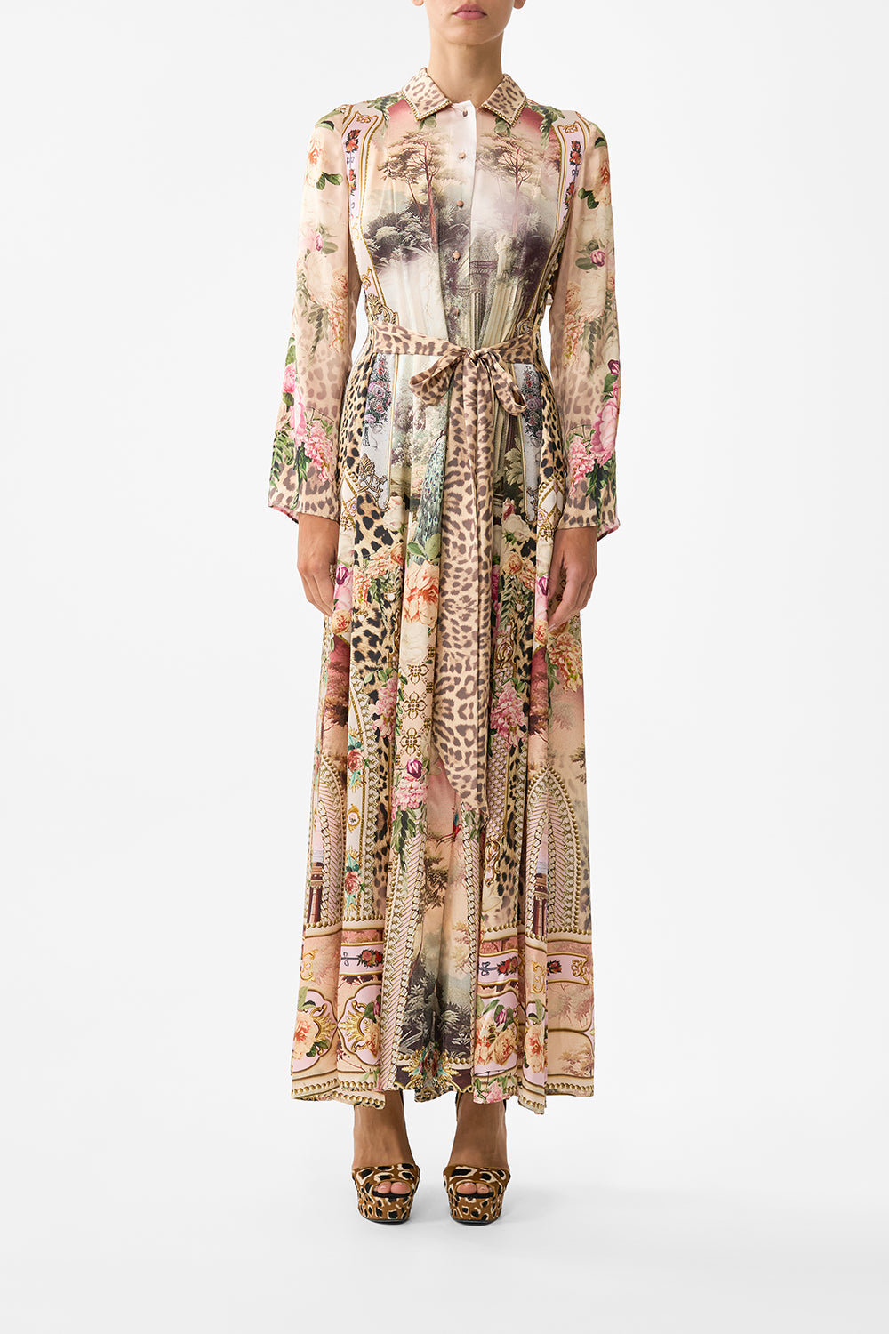 PRINTED TRENCH WATERCOLOUR WONDERLAND