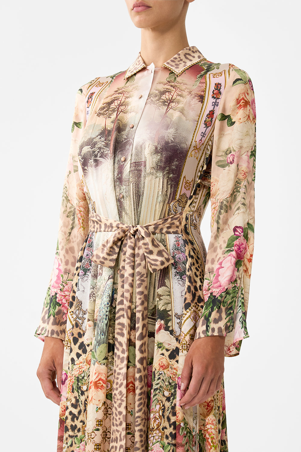 PRINTED TRENCH WATERCOLOUR WONDERLAND