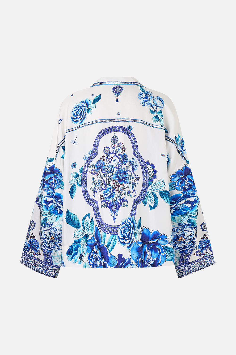 CROPPED RELAXED SHIRT A CERAMIC GARDEN