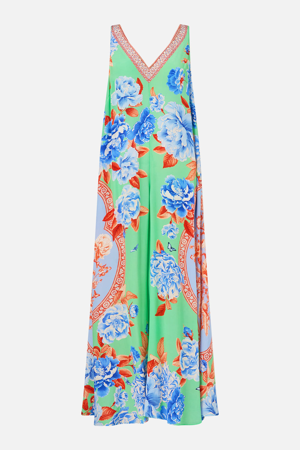 V NECK FLARED JUMPSUIT TOPKAPI POP