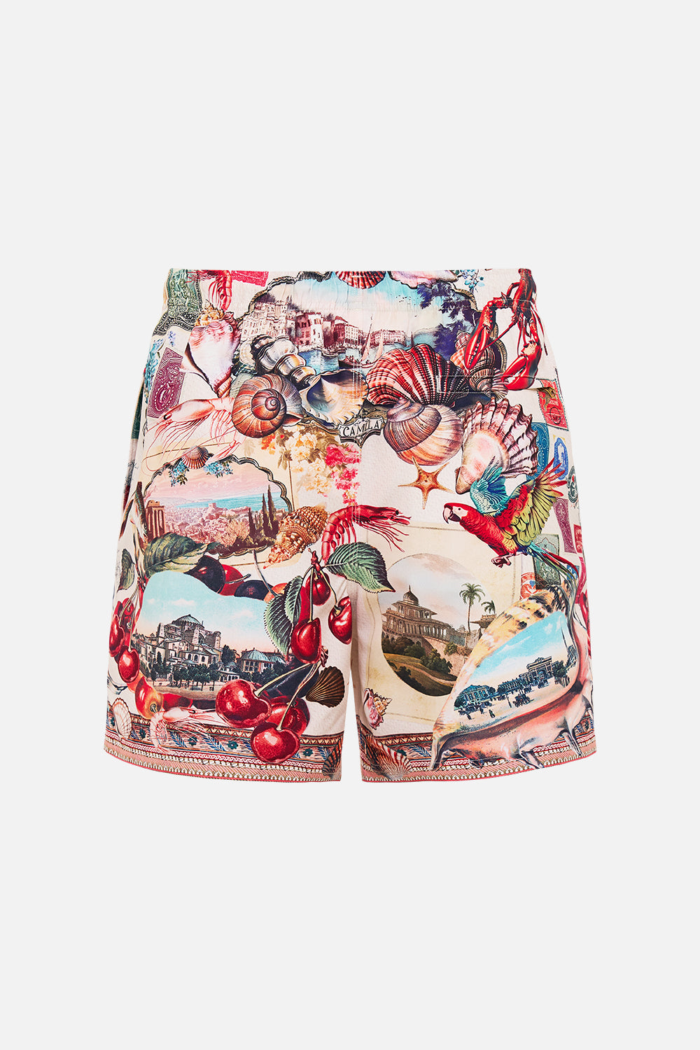MID LENGTH BOARDSHORT WITH ELASTIC WAIST NOTES FROM THE ROAD