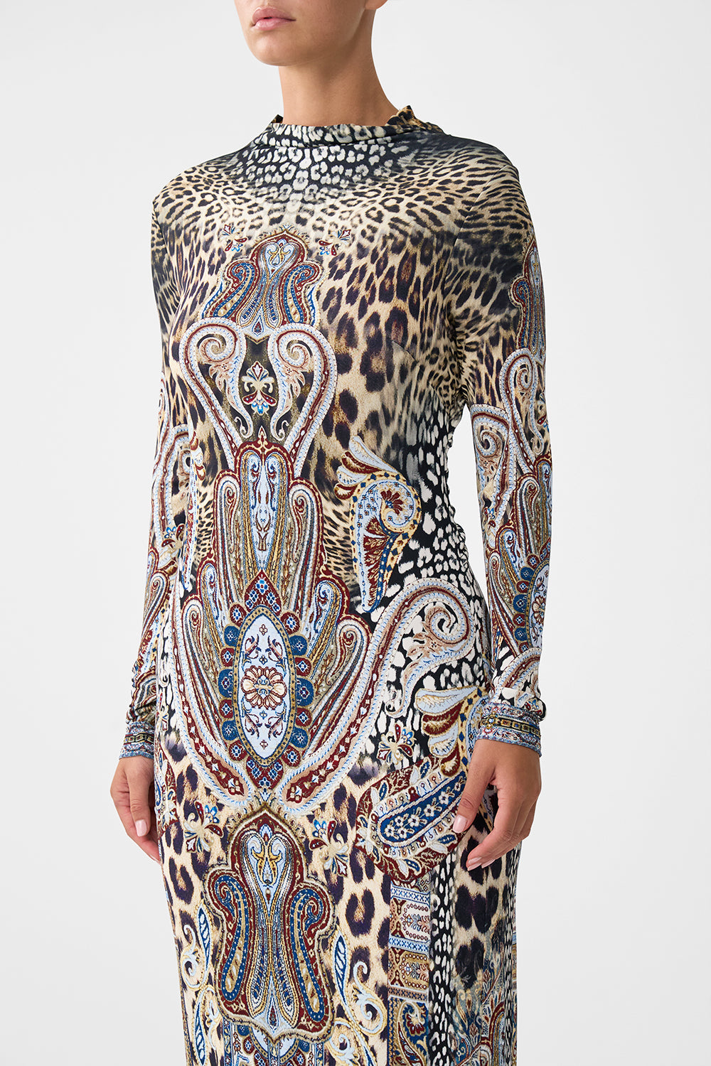 BACK DETAIL JERSEY DRESS ISTANBUL ANIMALIA