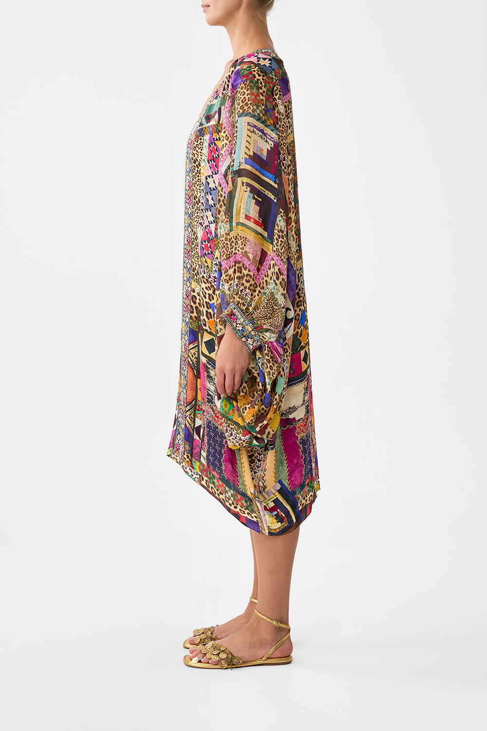 DRAMATIC SLEEVE COCOON LAYER EMBROIDERED EVER AFTER