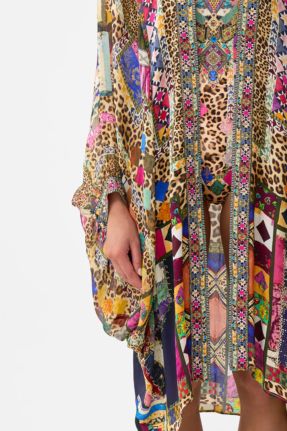 DRAMATIC SLEEVE COCOON LAYER EMBROIDERED EVER AFTER