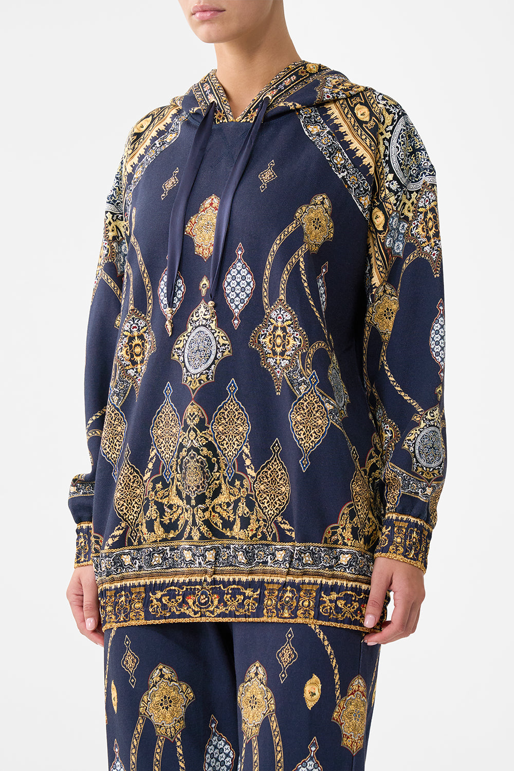SILK BAND OVERSIZED HOODIE WITH POCKETS THE IMPERIAL GATE