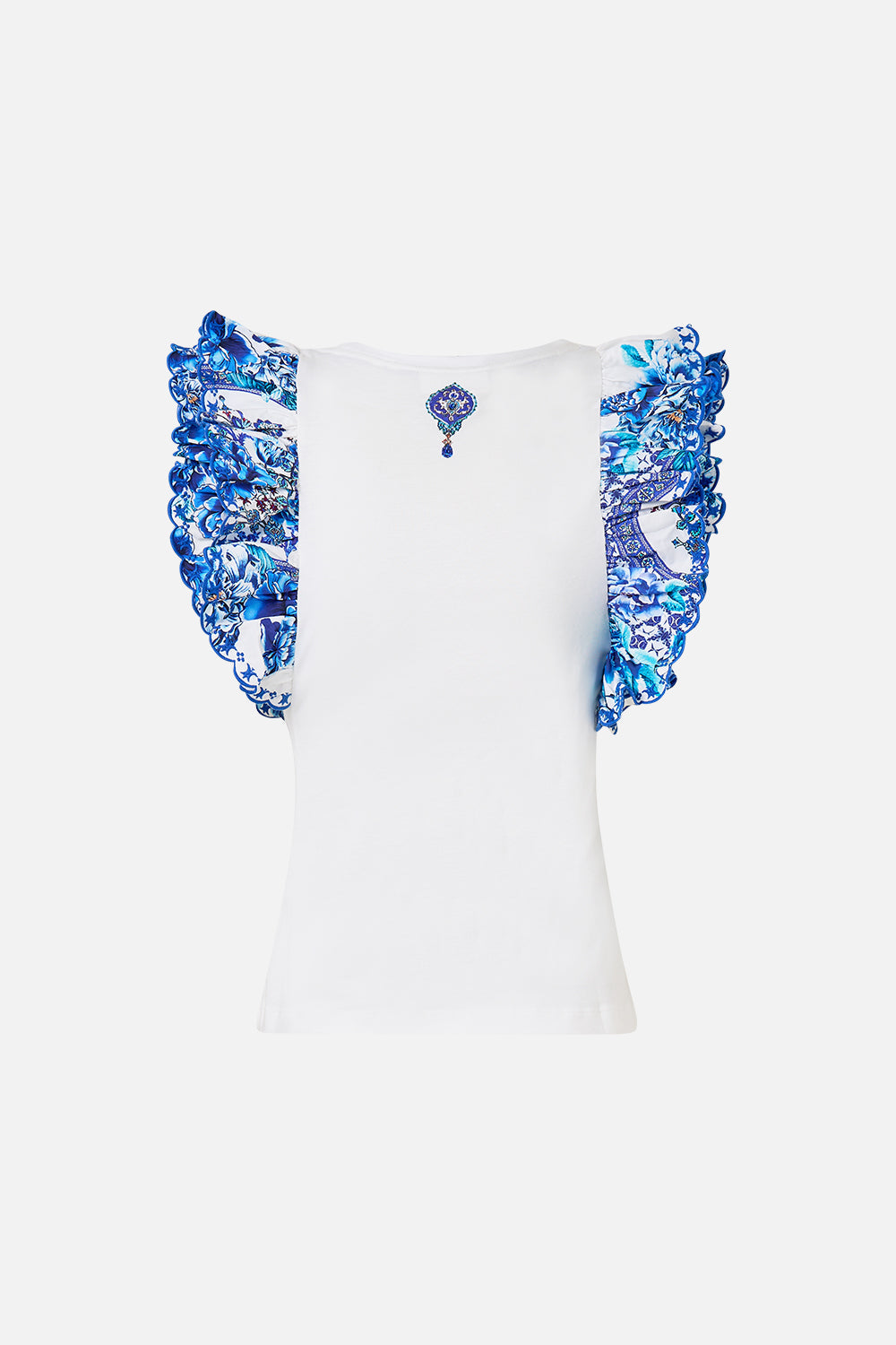 DOUBLE FRILL SLEEVE TEE A CERAMIC GARDEN