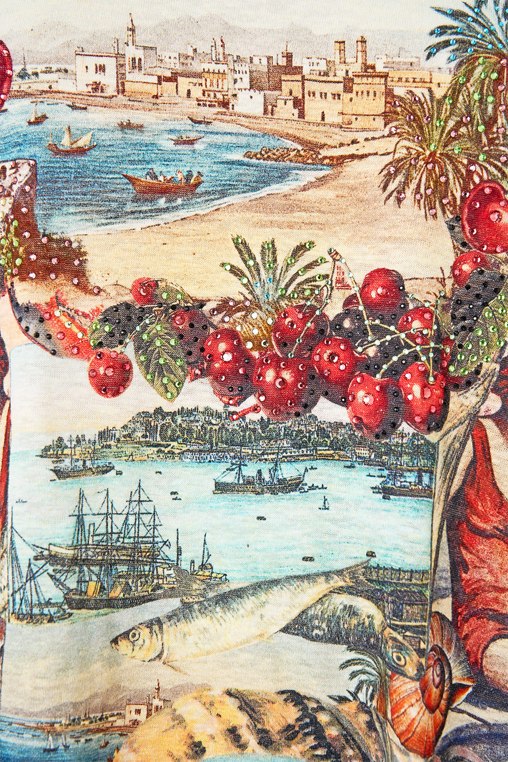 PANELLED SIDE SPLIT TEE NOTES FROM THE ROAD