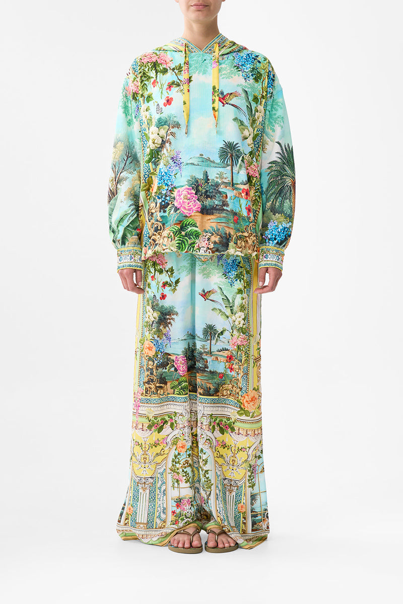 Tales Of Topkapi Palace Silk Band Oversized Hoodie With Butterflies ...