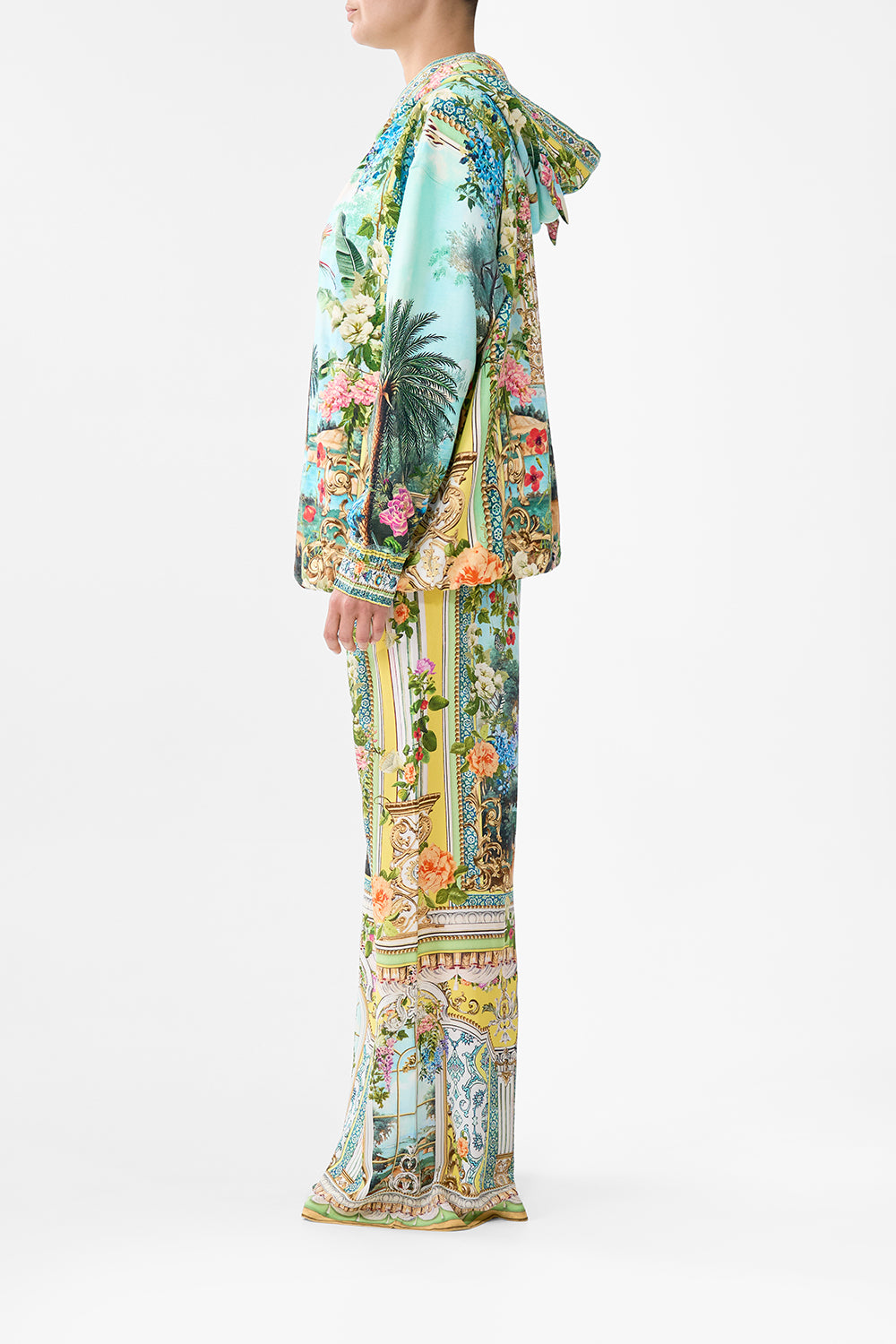 SILK BAND OVERSIZED HOODIE WITH BUTTERFLIES TALES OF TOPKAPI PALACE