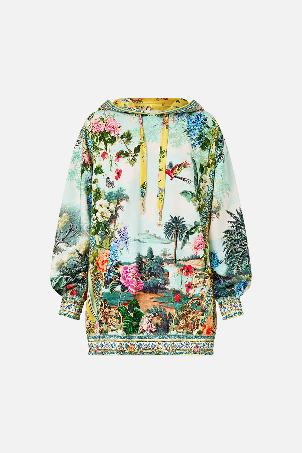 SILK BAND OVERSIZED HOODIE WITH BUTTERFLIES TALES OF TOPKAPI PALACE