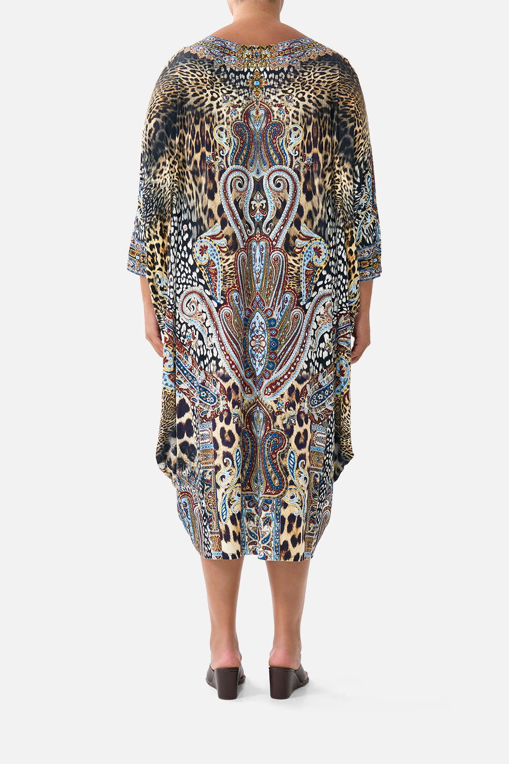 JERSEY SCOOP BACK HEM DRESS ISTANBUL ANIMALIA