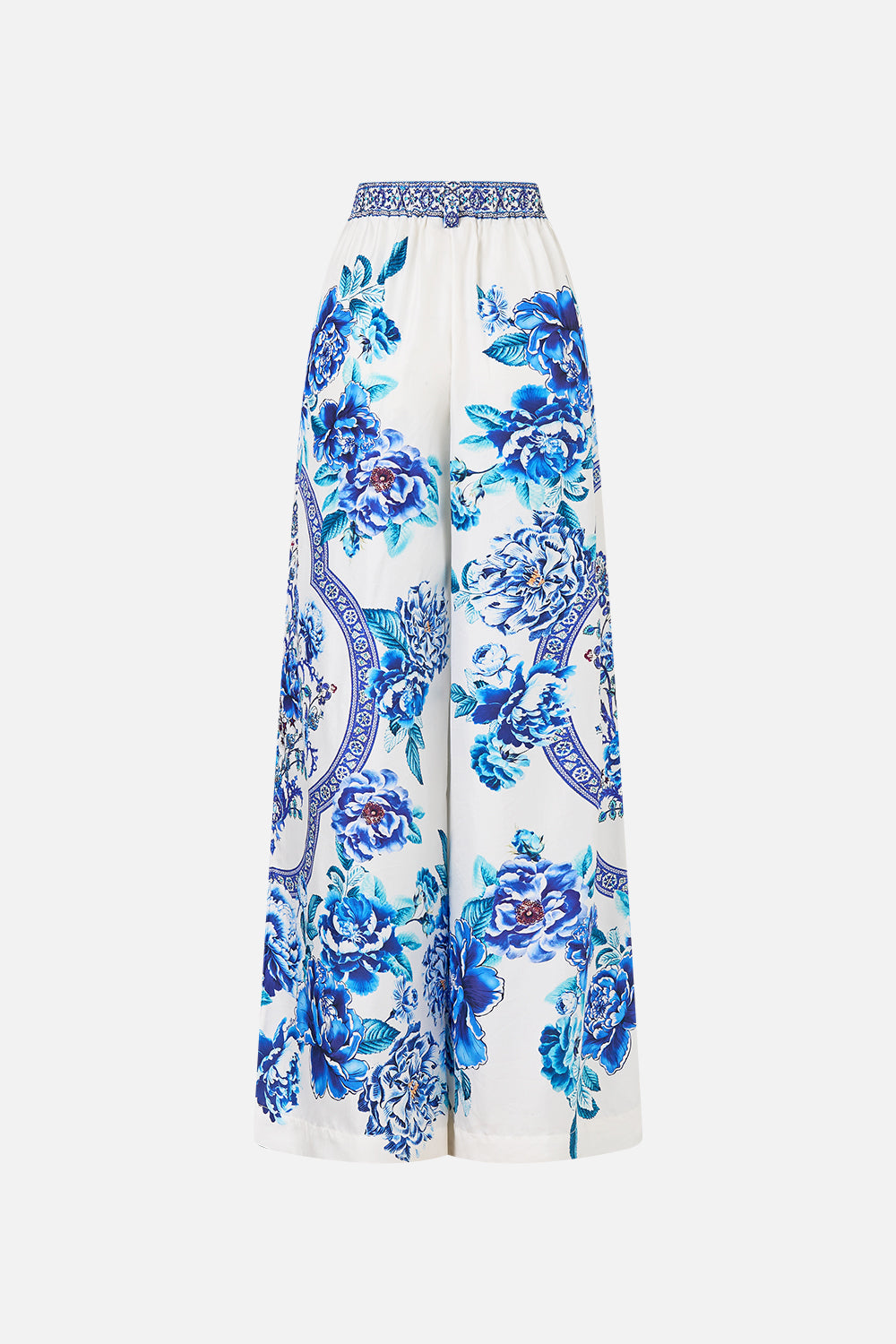 WIDE LEG WAISTED PANT A CERAMIC GARDEN