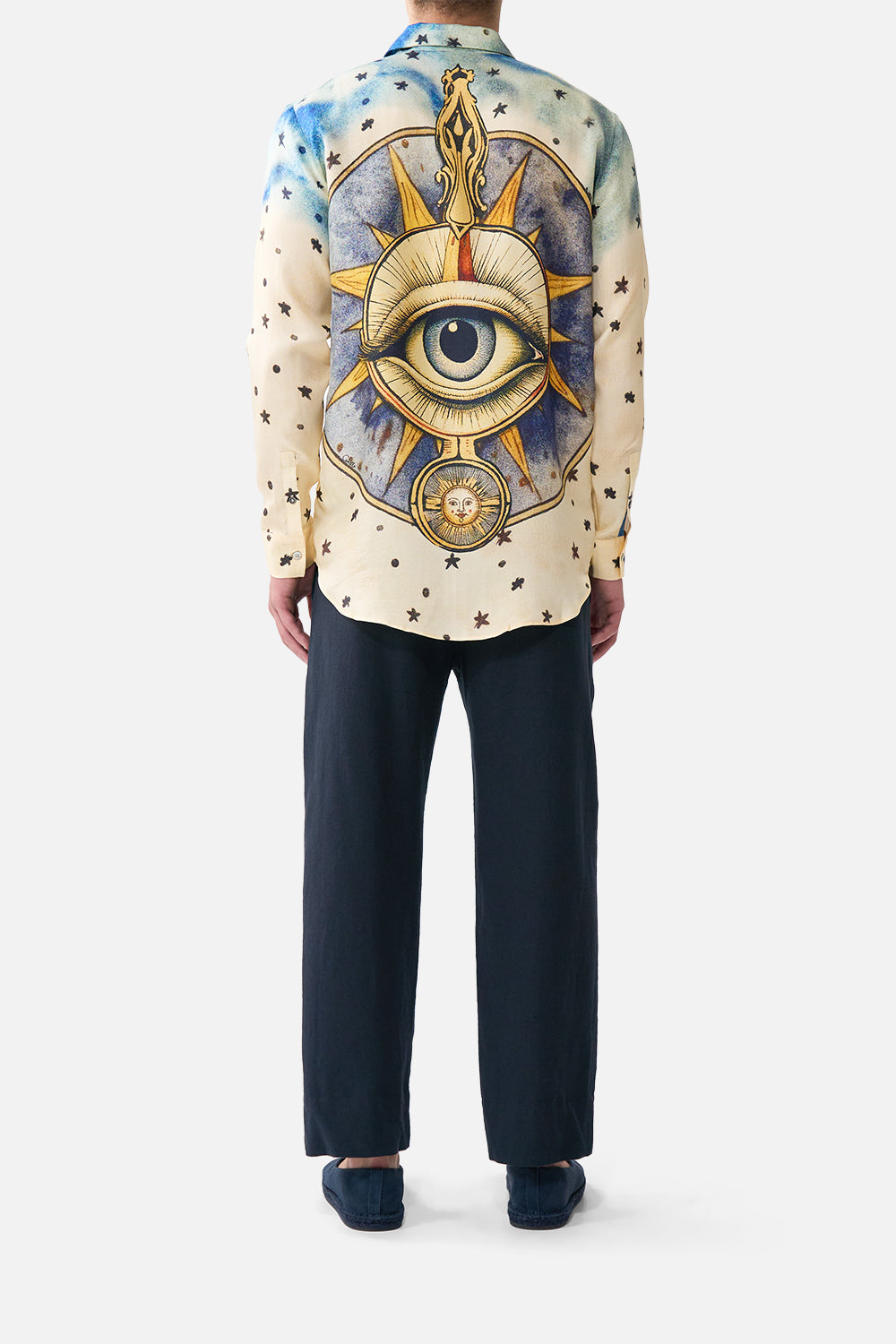 LONG SLEEVE HIDDEN PLACKET SHIRT HOUSE OF HOROSCOPES