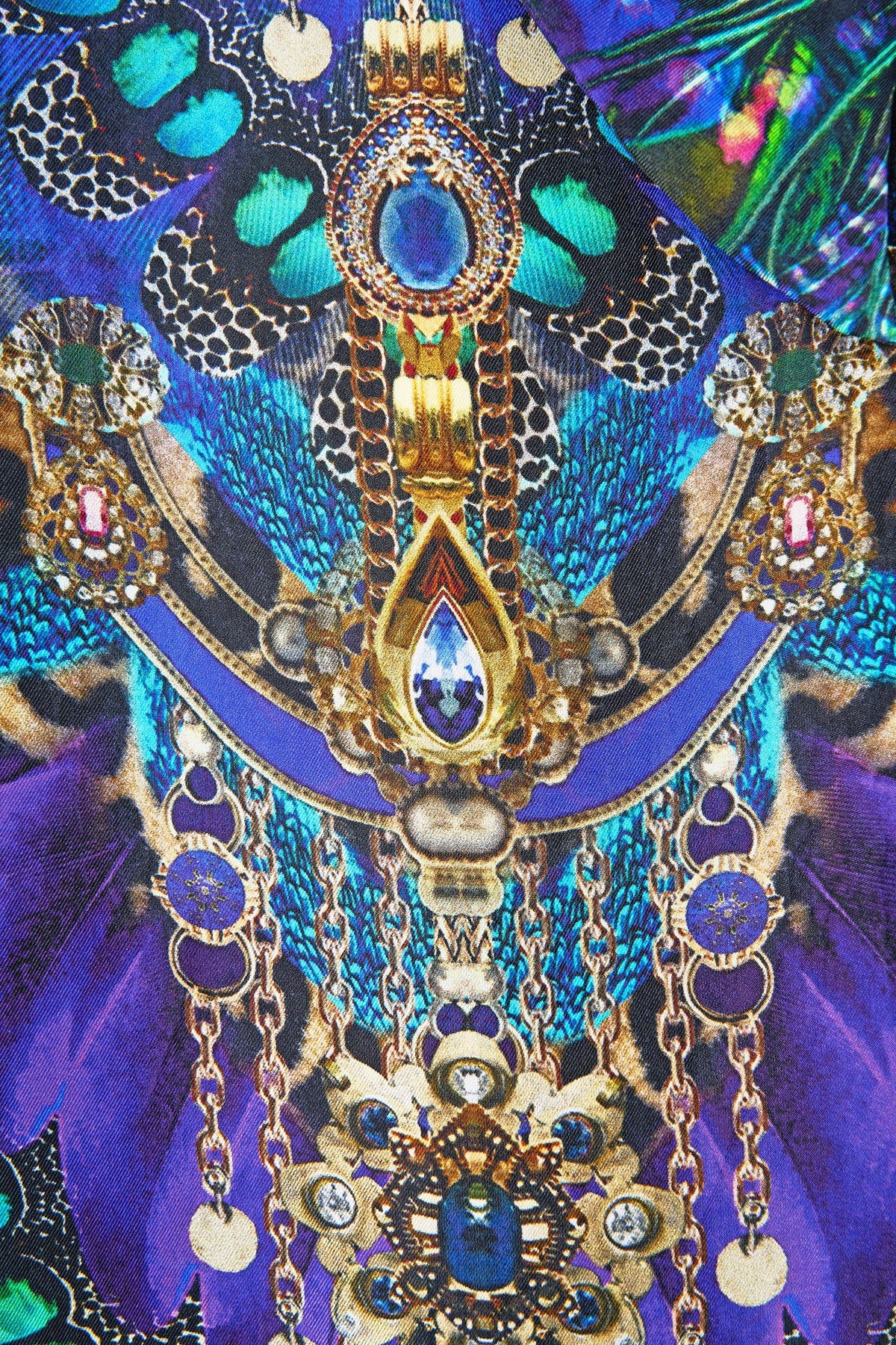 TIE ONE SHOULDER DRESS COSMIC ZOOLOGY