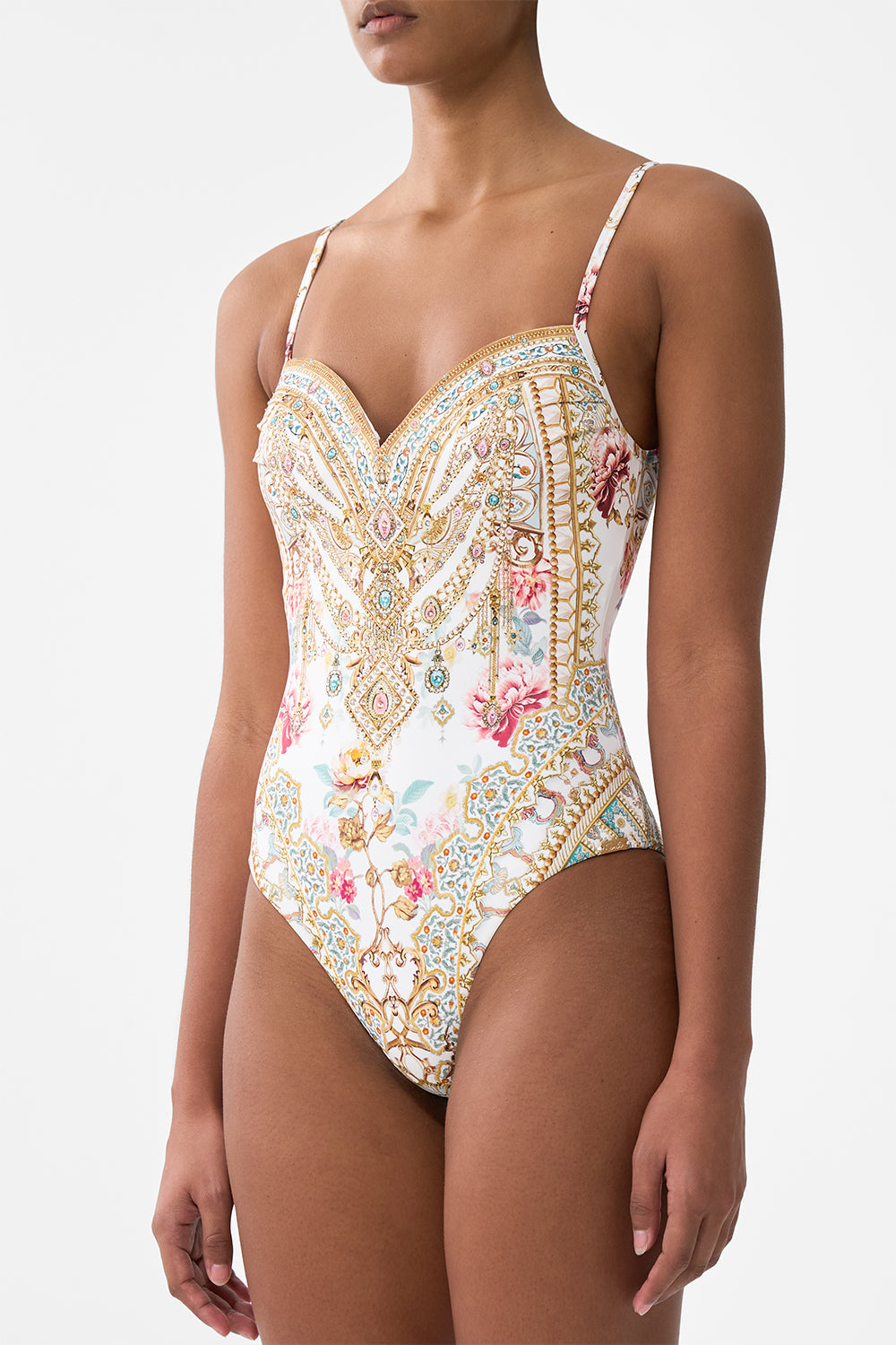 SWEETHEART NECK UNDERWIRE ONE PIECE OTTOMAN DYNASTY