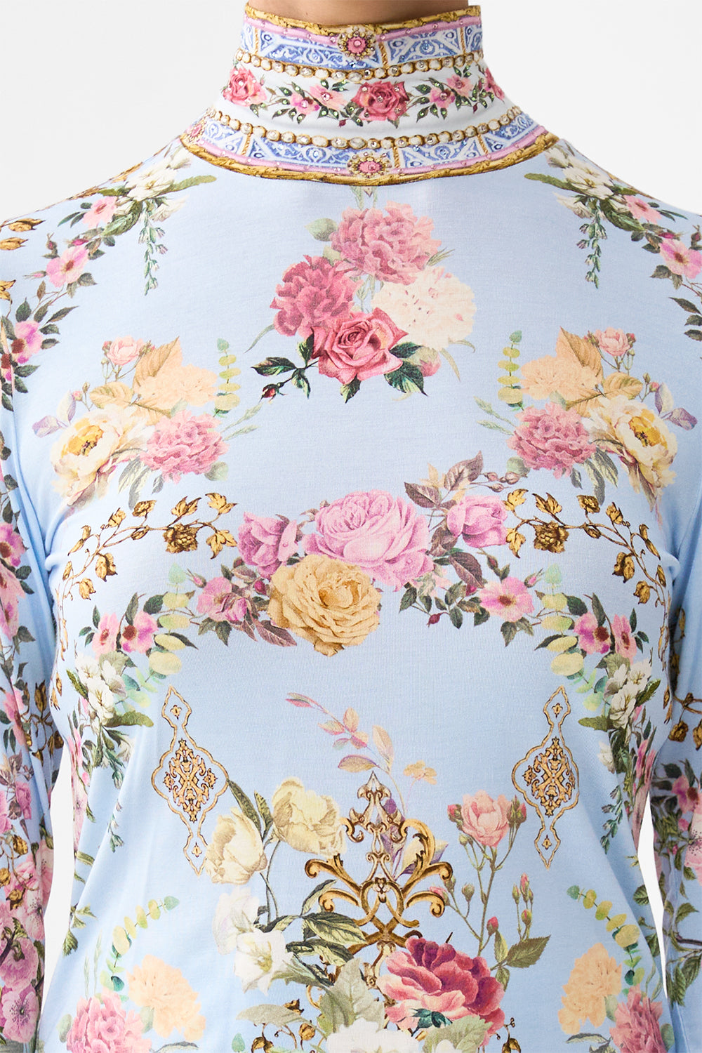 JERSEY TURTLENECK TILED IN TIME