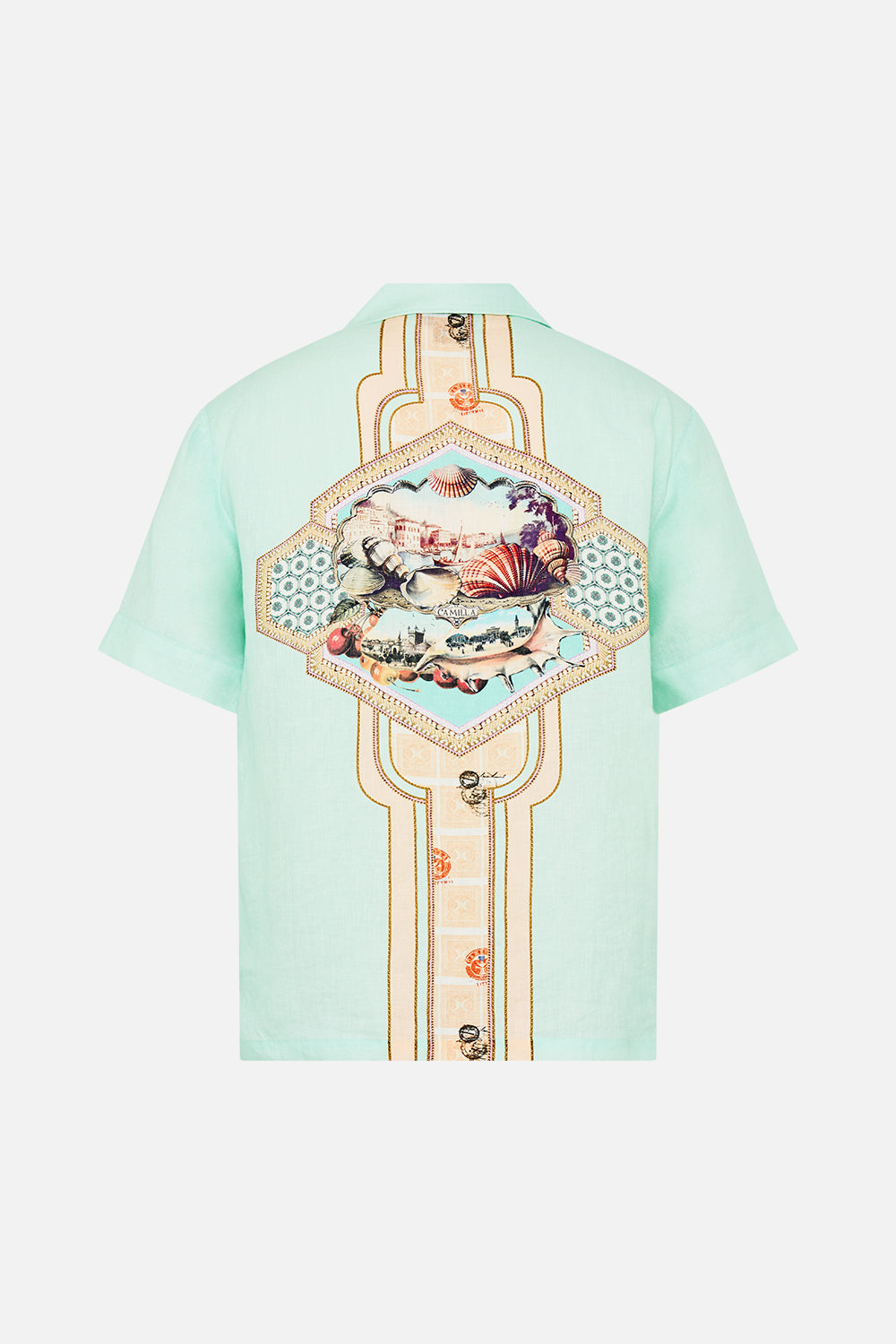 SHORT SLEEVE CABANA SHIRT WITH LOVE FROM TÜRKIYE