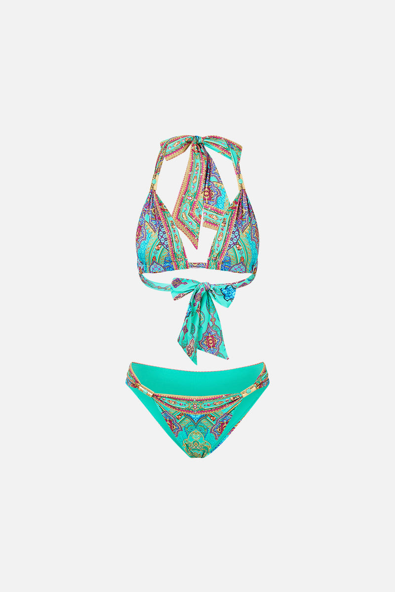 The Concubines Corridor Soft Thick Tie Triangle Bikini Set With