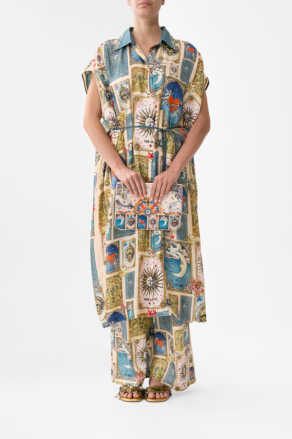 SMALL CANVAS CLUTCH HOUSE OF HOROSCOPES