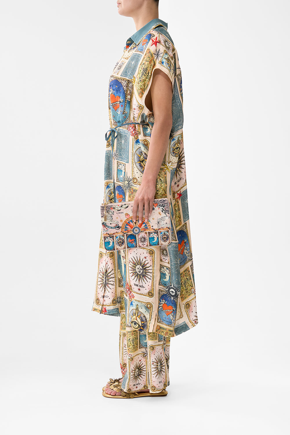 SMALL CANVAS CLUTCH HOUSE OF HOROSCOPES