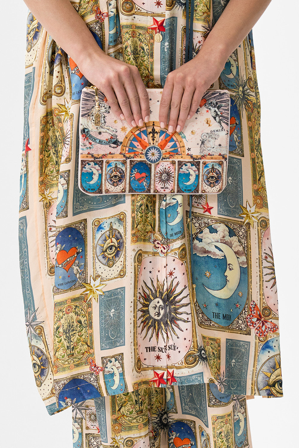 SMALL CANVAS CLUTCH HOUSE OF HOROSCOPES