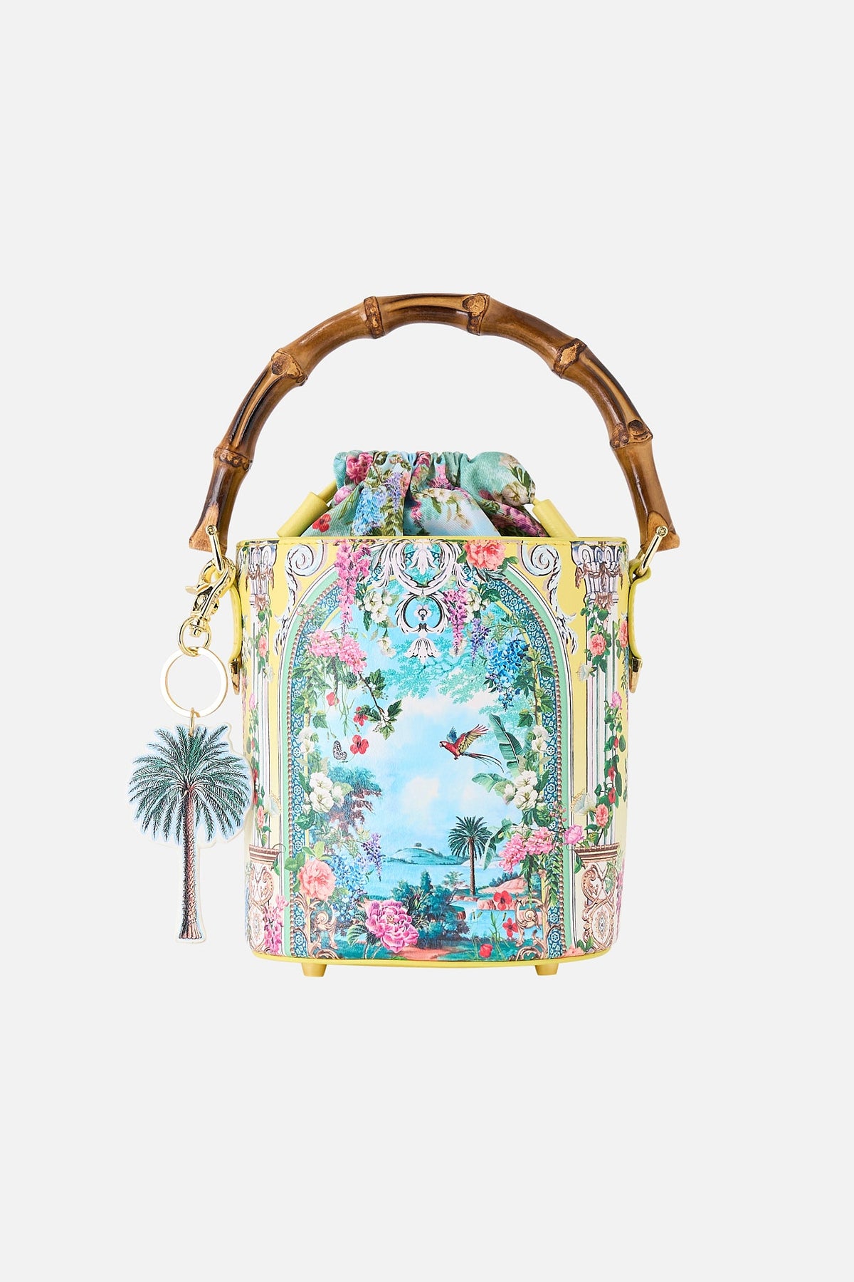 DRAWSTRING BUCKET BAG WITH KEYRING TALES OF TOPKAPI PALACE
