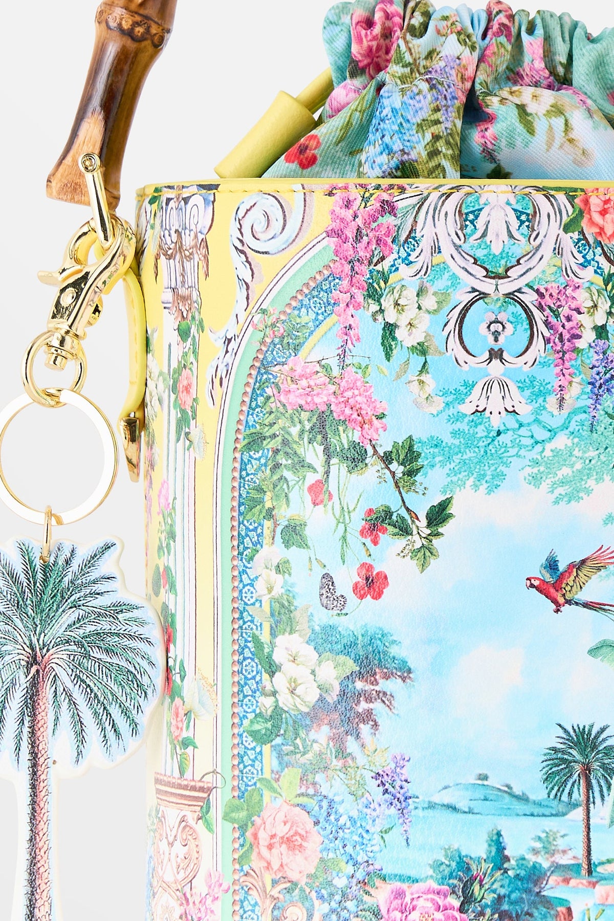 DRAWSTRING BUCKET BAG WITH KEYRING TALES OF TOPKAPI PALACE