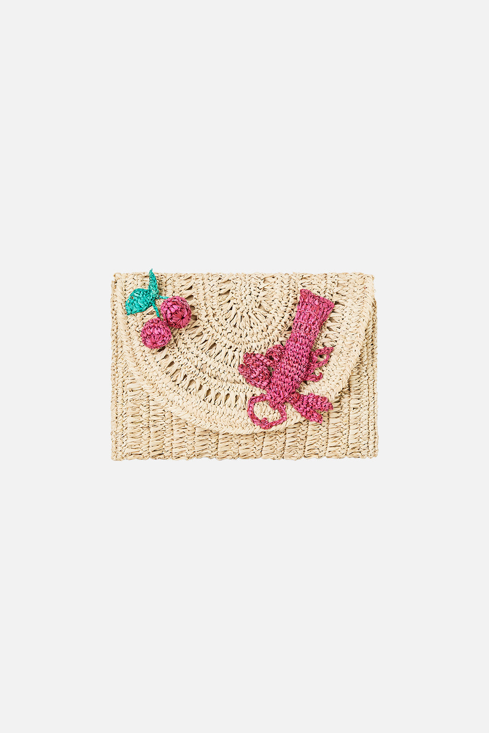 RAFFIA CLUTCH NOTES FROM THE ROAD
