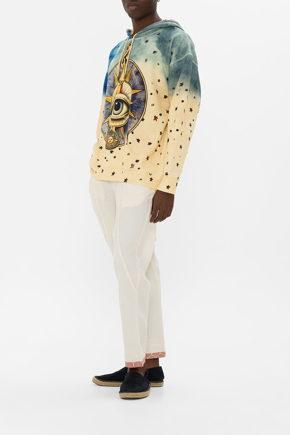 RELAXED FIT OVERSIZED HOODIE W KANGA POCKET HOUSE OF HOROSCOPES