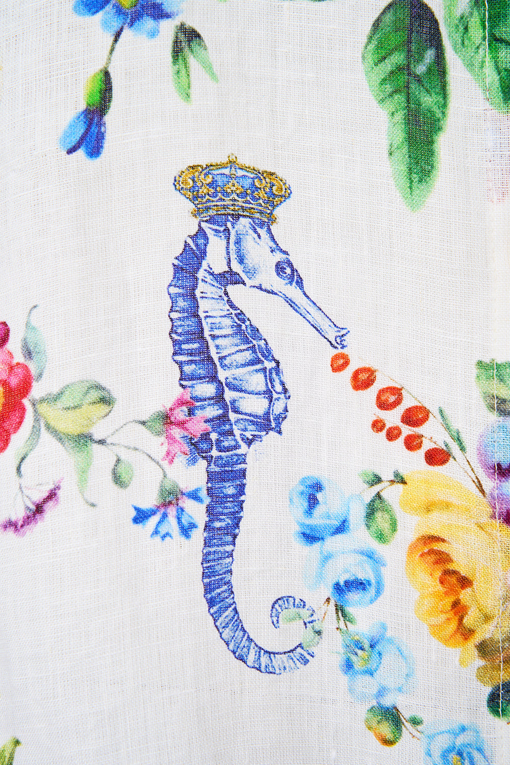 The CAMILLA Balloon Sleeve Shirt Blouse in our Tiles Darls print.