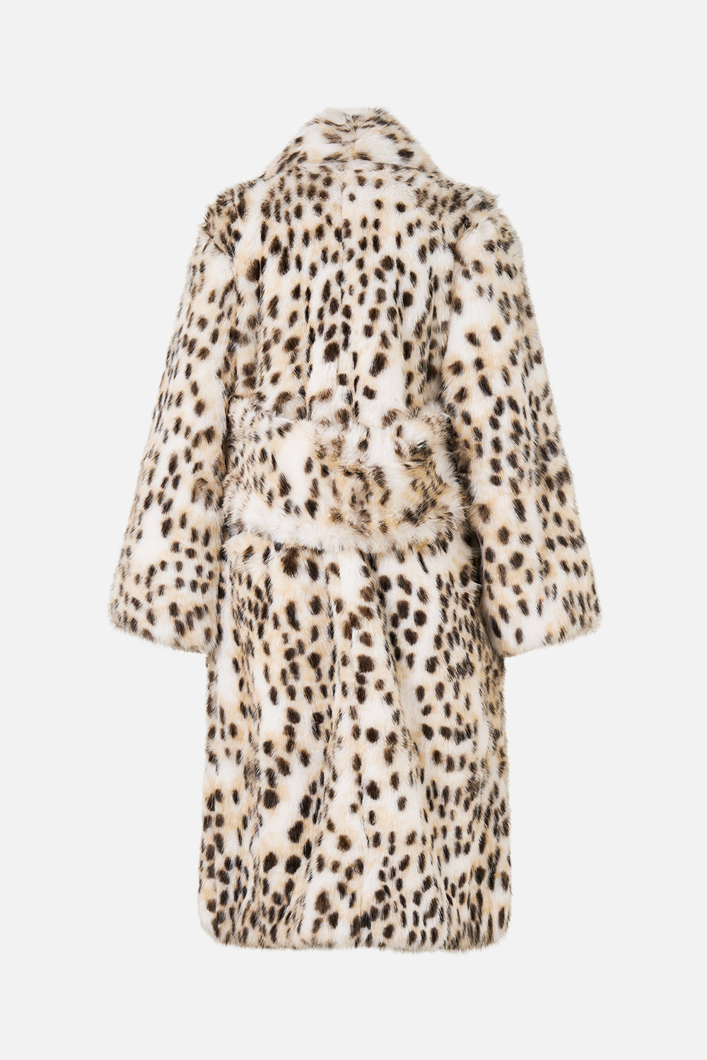 The CAMILLA Long Teddy Coat in our Marble Heaven print.