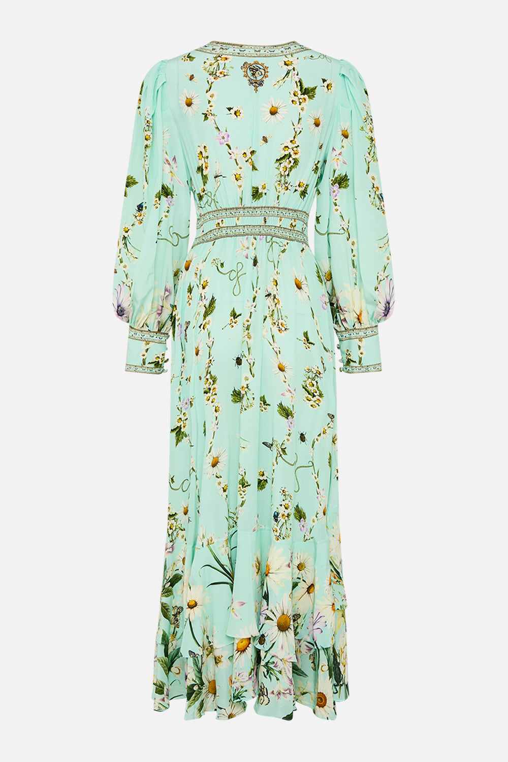 The CAMILLA Long Button Front Dress in our Floral Freefall print.