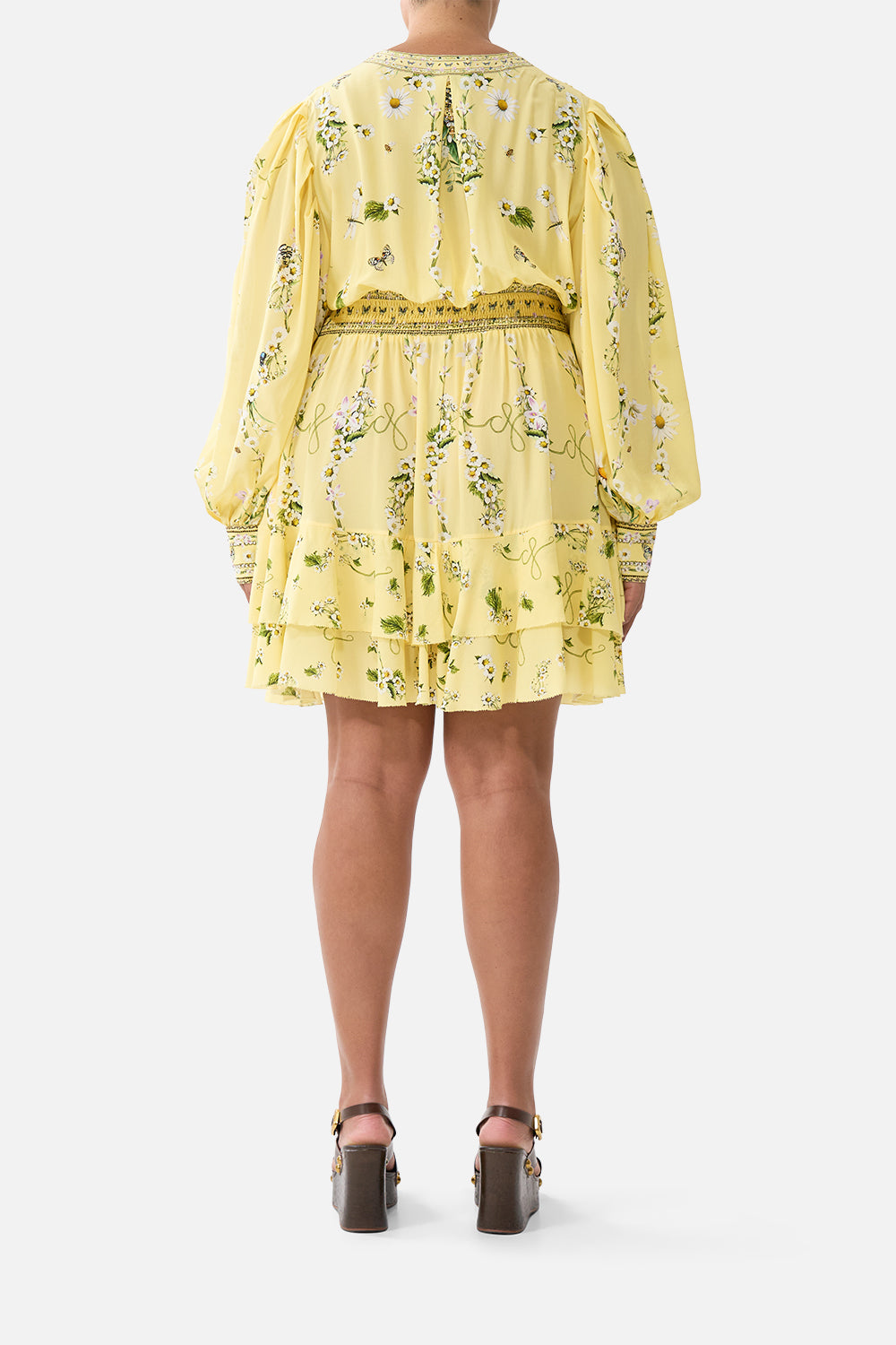 BUTTON FRONT FRILL DRESS DAISY CHAINS