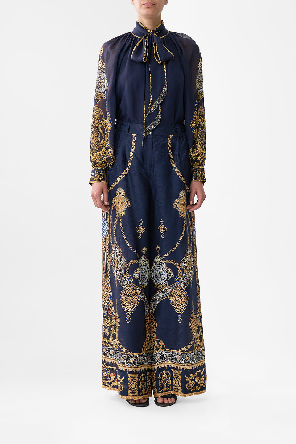 DETACHABLE PUSSY BOW RAGLAN BLOUSE THE IMPERIAL GATE