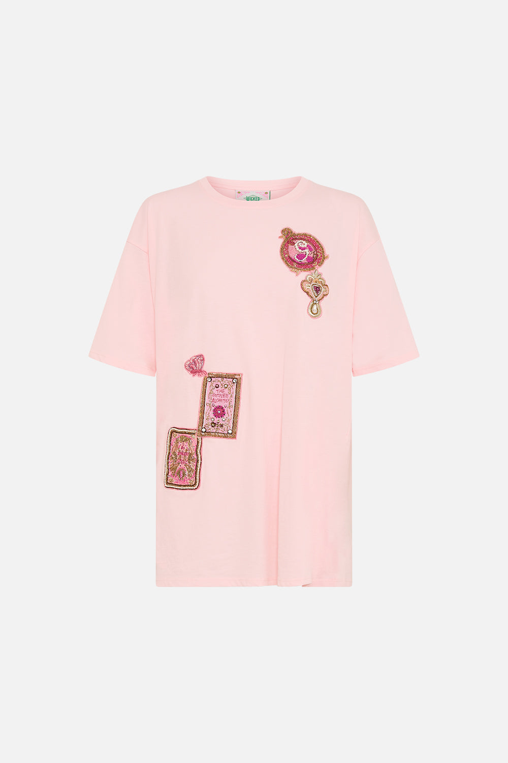 OVERSIZED BAND TEE- PINK TOTALLY OZMOPOLITAN